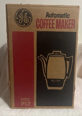 Vintage GE GENERAL ELECTRIC AUTOMATIC Coffee Maker P-12 Nos - Image 1 of 4