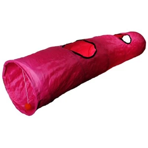 Shop4Omni 4 pies Plegable Gatito Gato Juego Túnel con Pelota - Juguete para Mascotas - Rosa - Imagen 1 de 2