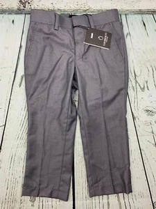 Boys Flat Front Dress Pants 3t Grey - Picture 1 of 2