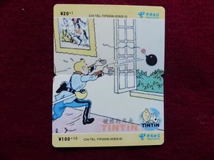 2 cartes téléphoniques TINTIN " l'Oreille Cassée " 2007 - Imagen 1 de 4