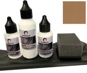 Auto BMW Montana Sandbeige Lederfarbe Set Reparatur für Leder und Kunstleder - Bild 1 von 8