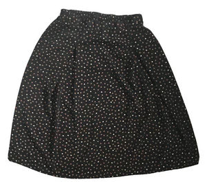 Falda De Colección Negra Naranja Lunares Pequeña Mediana Cachicha Oscura Núcleo de Casa - Imagen 1 de 4