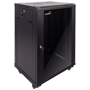 NavePoint Performance Series 15U 450mm Networking Cabinet - Black - Picture 1 of 6