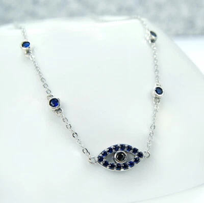  Damenanhänger  charismatische Anhänger Sterling Silber 925 Saphir  - Bild 1 von 4