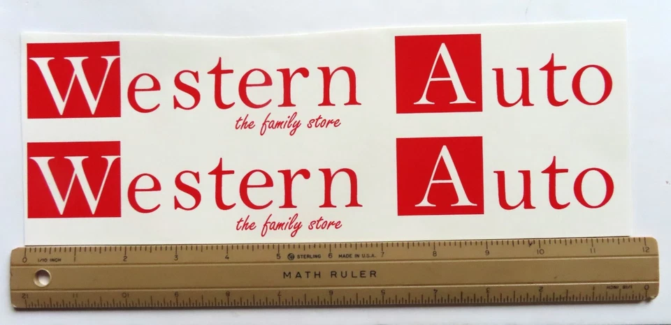 Par de calcomanías de semirremolque Structo Western Auto Foto 1 de 1