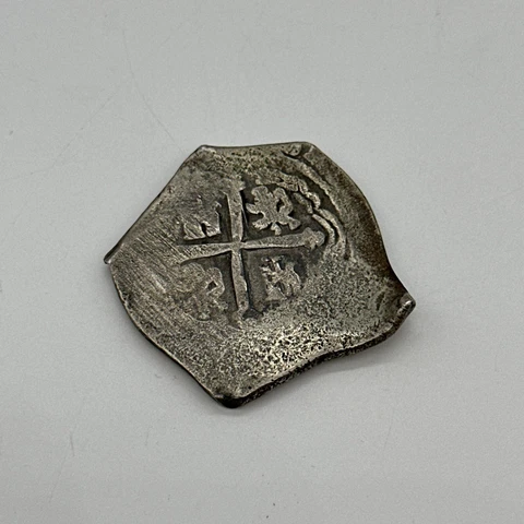 1713 Shipwreck Mexico Silver 4 Reales 1700's Spanish Pirate Treasure Cob 4R Coin Cover