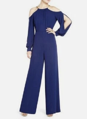 PRECIOSO MONO HALTER HOMBRO FRÍO TALLA 8 AZUL BCBG MAXAZRIA 'FLO' Foto 1 de 4