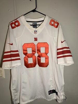 Футболка игровая Nike NFL New York Giants размер L на поле белая и красная (выездная) - Изображение 1 из 4