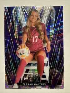2024 Leaf Metal Women Of Sport Farrah Walters Purple 2/9 - Picture 1 of 6