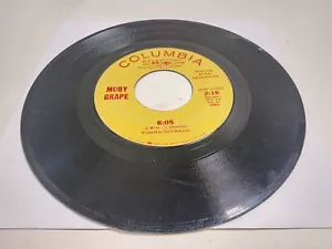 7" Moby Grape Omaha / 8:05 45RPM Vinyl Record Promo 1967 Rock Columbia Single - Picture 1 of 3
