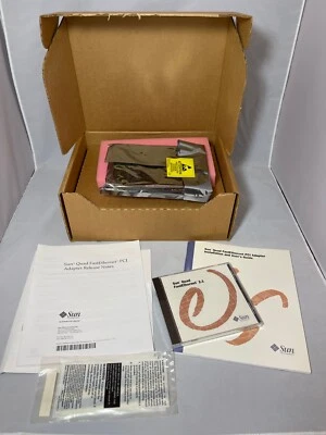 Sun Micro Systems X1034A Quad Fast Ethernet PCI Adapter Card 605-1594-03 - Image 1 of 4