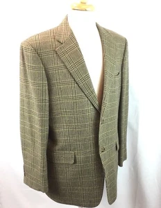 Chaqueta deportiva de lana y cachemir 43R E Thomas John W Nordstrom forro púrpura  - Imagen 1 de 12