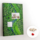 Pinboard Cork Board School with 100 Pcs Pins 40x60 cm - River in forest