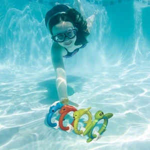 ANILLOS ANIMALES BUCEO SUAVES - 4 COLORES - PAQUETE DE 4 (POOLMASTER INCORPORADO - 72712) - Imagen 1 de 7