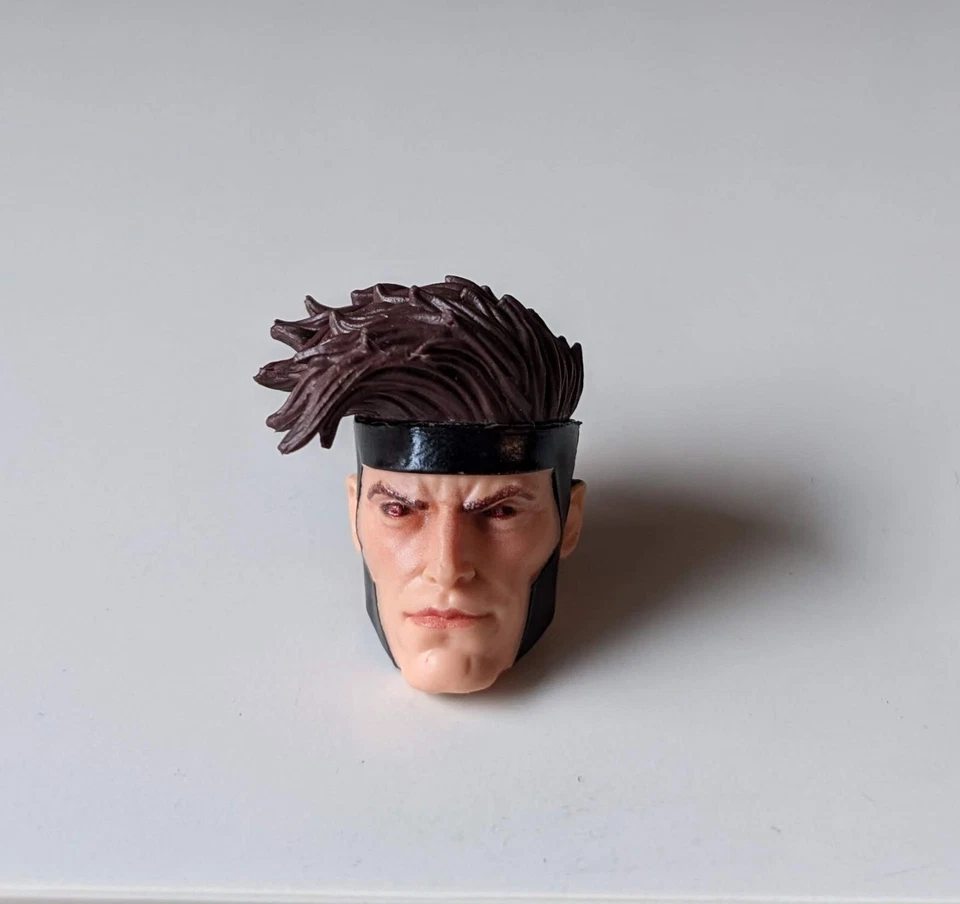 Marvel Legends GAMBIT HEAD 1:12 Figure Custom Fodder (60th X-MEN 3 Pack 2023) - Image 1 of 1
