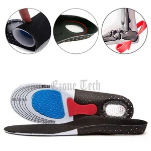 Mens Womens Orthotic Cushion Insoles Arch Support Inserts Athletic Casual Work - Picture 1 of 12