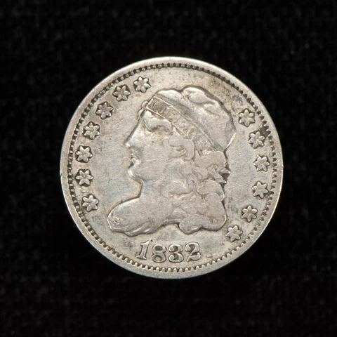 1832 H10c Capped Bust Silver Half Dime - Luster - XF Dets - SKU-T714 Cover