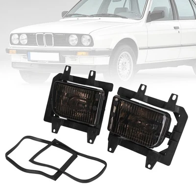 LH RH Pair Front Bumper Fog Light Without Blubs For BMW E30 3-Series 1985-1993# Foto 1 de 4