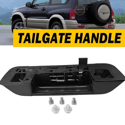 Текстурированная ручка задней двери для Suzuki Grand Vitara 1999-2005 годов выпуска черная H - Изображение 1 из 4