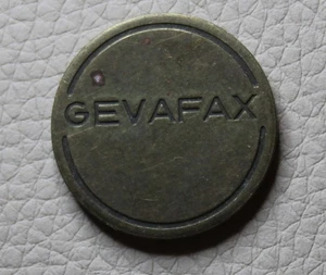 * GEVAFAX TOKEN IN BRASS  NETHERLANDS #QYA28 - Picture 1 of 6
