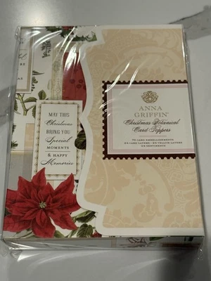 NEW Anna Griffin Christmas Botanical Card Toppers- 72 embellishments - Image 1 of 3