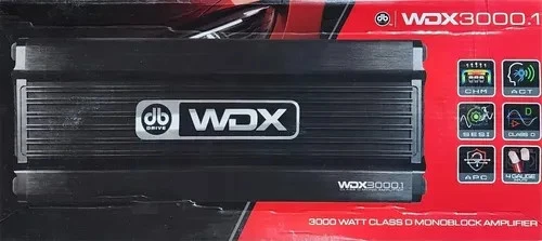 DB Drive WDX3000.1 Class‑D Monoblock Amplifier 3000W @ 1Ω – Brand New - Image 1 of 1