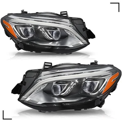 Faros LED para Mercedes Benz GLE GLE350 W166 2016 2017 2018 2019 Foto 1 de 4
