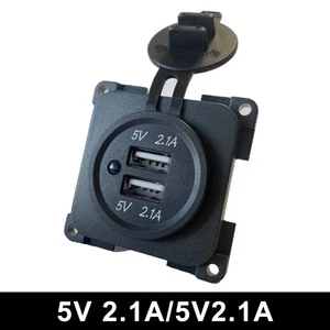 DC 12V CBE C-Line Dual Double USB Socket Voltmeter Campervan Motorhome Caravan - Picture 1 of 6