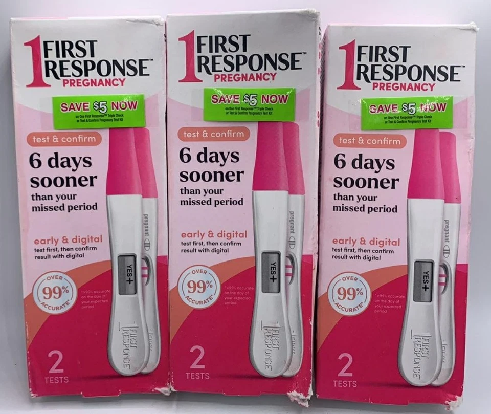 2 First Response Test and Confirm Pregnancy 4 Tests Exp 2022