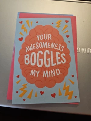 New Hallmark Greeting Card Your Awesomeness Boggles My Mind Friendship - Image 1 of 3