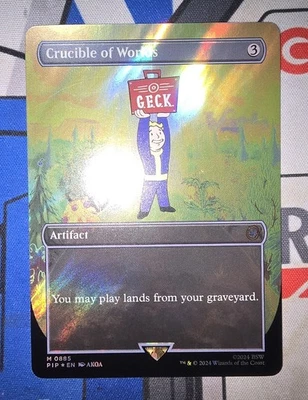 MTG - PIP - Crucible of Worlds (Borderless) (Surge Foil) #0885 - Near Mint - Image 1 of 2
