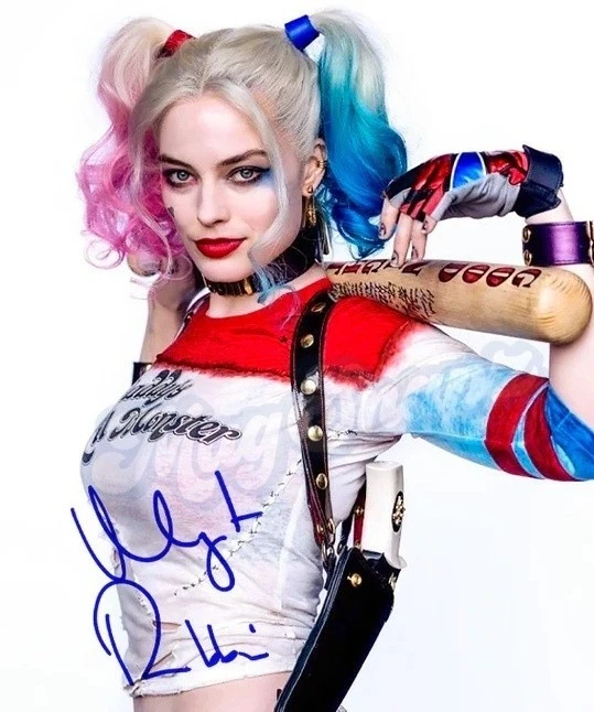 Foto brillante firmada por Margot Robbie Escuadrón Suicida Harley Quinn 1 ️‍🔥 8,5 x 11 📷 Foto 1 de 1