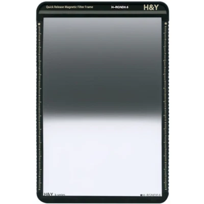 H&Y Filters 100x150mm Reverse Graduated Neutral Density GND0.6 Filter with Frame - Image 1 of 3