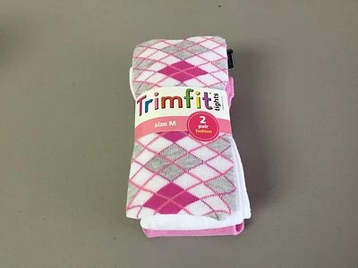 Nuevo con etiquetas Medias Trimfit Moda Niña Talla Mediana 7-10 Rosa Multi 2 Medias #107R Foto 1 de 2