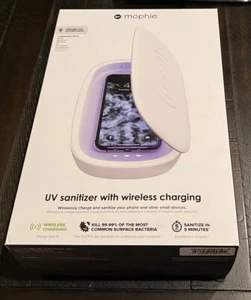 2-PACK - Mophie UV Sanitizer with Wireless Charging for Smartphones - White - Picture 1 of 1