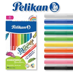Pelikan Colorella Brushpen Felt Tip Markers 10 Pcs. - Picture 1 of 3