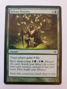 MTG Magic The Gathering Card Sylvan Bounty Instant Green Morningtide - Picture 1 of 2
