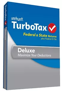 2013 TurboTax Deluxe Federal Win/Mac Turbo Tax by eGalleria Installation Service - Picture 1 of 4