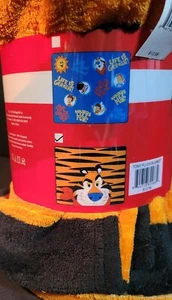 Frosted Flakes Kelloggs Blanket, Black/Orange, Tony The Tiger 60"x50" - Picture 1 of 4