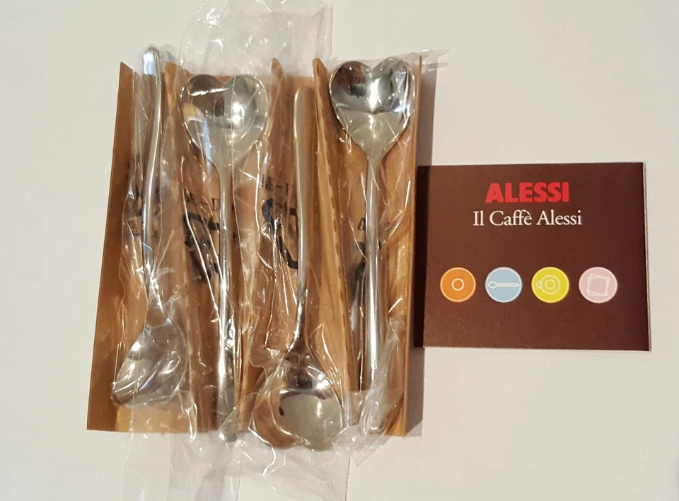 Alessi - AMMI08SET - Set di quattro cucchiaini da caffè in acciaio inossidabile - Immagine 1 di 4