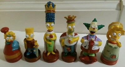 Vintage The Simpsons chess set 2000 official tin box, complete, ages 8+ #52971 - Image 1 of 4
