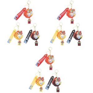 9 pcs Chinese Dragon Key Chain Dragon Key Decorative Keychain Bag Hanging