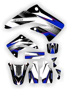 Kit de Gráficos de Carreras Cr85 03-12 Calcomanía de Gráficos AZUL MX CR 85 Placas Número - Imagen 1 de 4