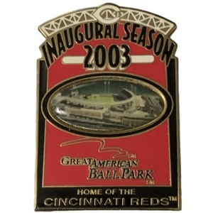 2003 MLB Cincinnati Reds Great American Ball Park Inaugural Season Souvenir Pin - Picture 1 of 2