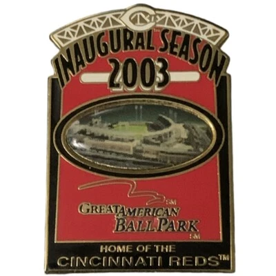 2003 MLB Cincinnati Reds Great American Ball Park Inaugural Season Souvenir Pin - Image 1 of 2