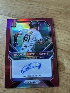 Prizm Luis Alexander Basabe 2021 autógrafo rojo/99 - Imagen 1 de 2