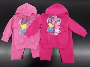 Felpa rosa bambina Coney Island 2 pezzi taglia 12 mesi - 24 mesi - Foto 1 di 13