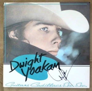 The "Guitars Cadillacs Etc. Etc." album signed by Dwight Yoakam - Picture 1 of 2