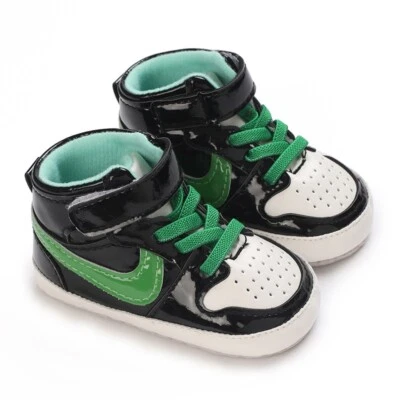 Newborn Baby Crib Shoes Boy Girl Sneakers Toddler PreWalker First Trainers 0-18M - Image 1 of 4