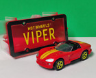 Hot Wheels VIPER License Plate Series Car Toy Collector's Model Acrylic Case
